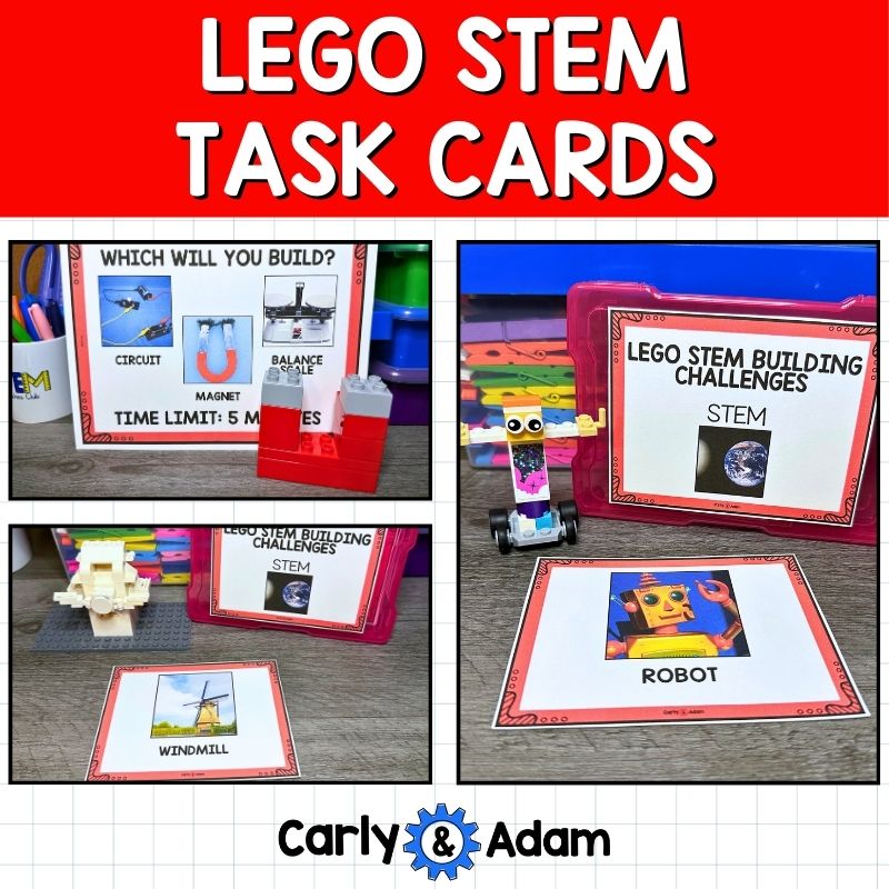 NO PREP LEGO Task Cards Science, STEM, Early Finishers, Makerspace Bins — preview 1