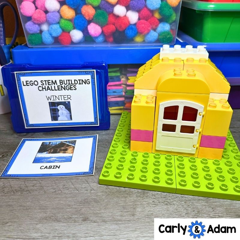 Winter LEGO Task Cards, Brain Breaks, STEM, Early Finishers, Makerspace Bins — preview 3