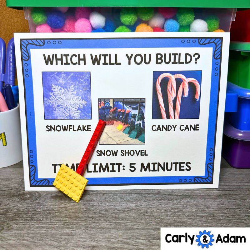 Winter LEGO Task Cards, Brain Breaks, STEM, Early Finishers, Makerspace Bins — preview 5