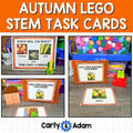 NO PREP Fall/Autumn STEM Task Cards, Engineering Activities, Timed Lessons — preview 1