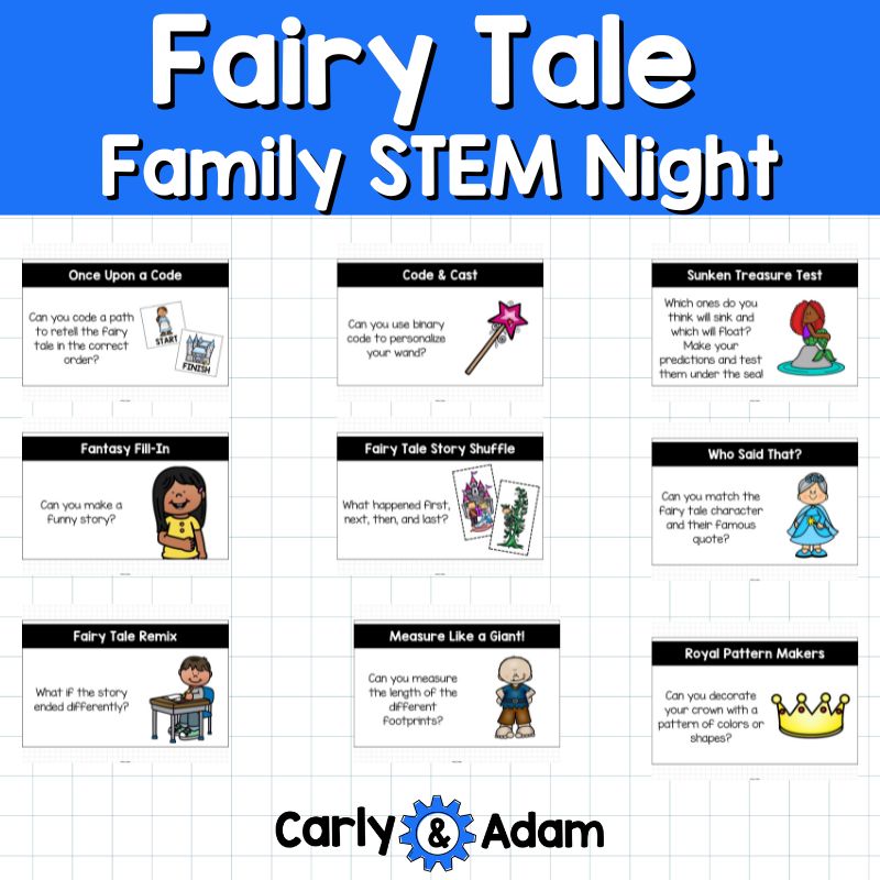 Fairy Tale Family Literacy and STEM Night - 17 Centers, Planning Guide, Flyers — preview 8