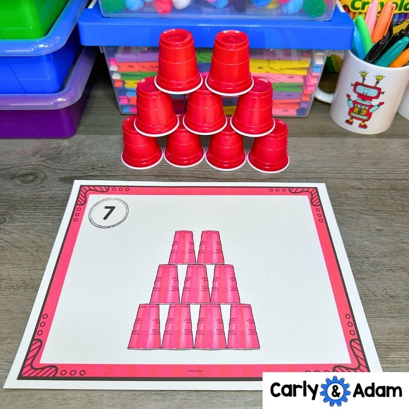 Cup Stacking Challenges STEM Task Cards Ice Breaker Games — preview 3