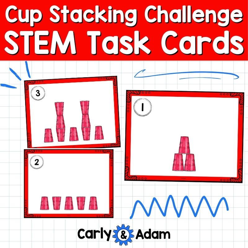 Cup Stacking Challenges STEM Task Cards Ice Breaker Games — preview 6