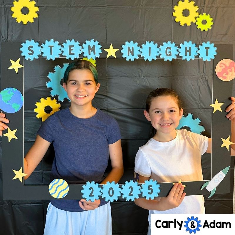 Family STEM Night Photo Booth Props and STEM Decor Craft — preview 3