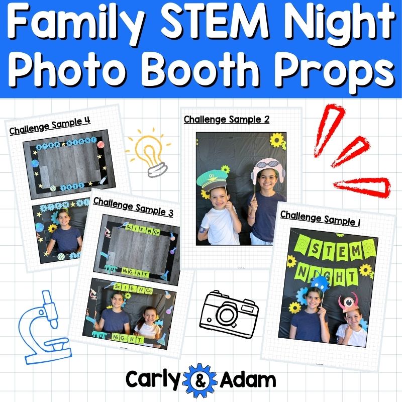 Family STEM Night Photo Booth Props and STEM Decor Craft — preview 4