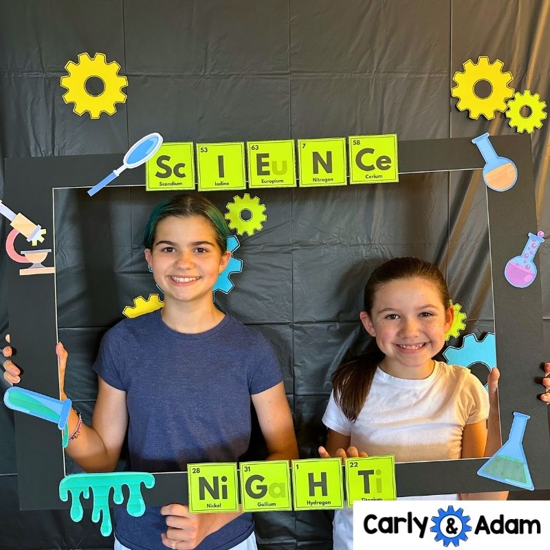 Family STEM Night Photo Booth Props and STEM Decor Craft — preview 5
