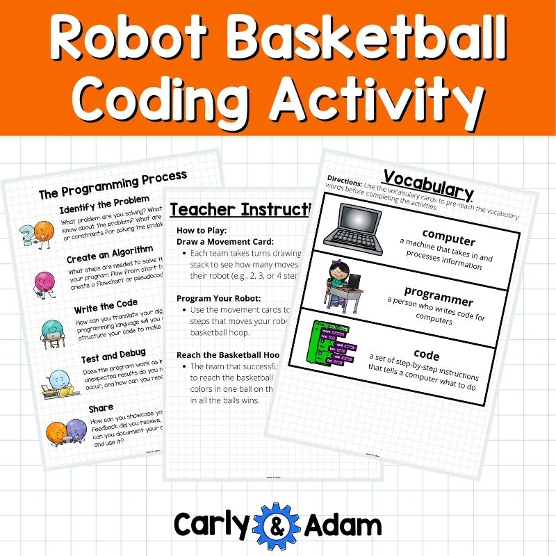 March Madness Basketball Coding with Robots Activity — preview 5