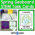 Spring Geoboard Task Cards Shapes Activities STEM Kindergarten, 1st, 2nd Grade — preview 1