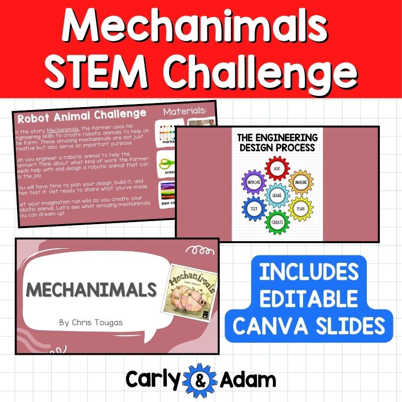 Mechanimals Read Aloud STEM Lesson Robot Animals STEM Activity / Challenge — preview 2