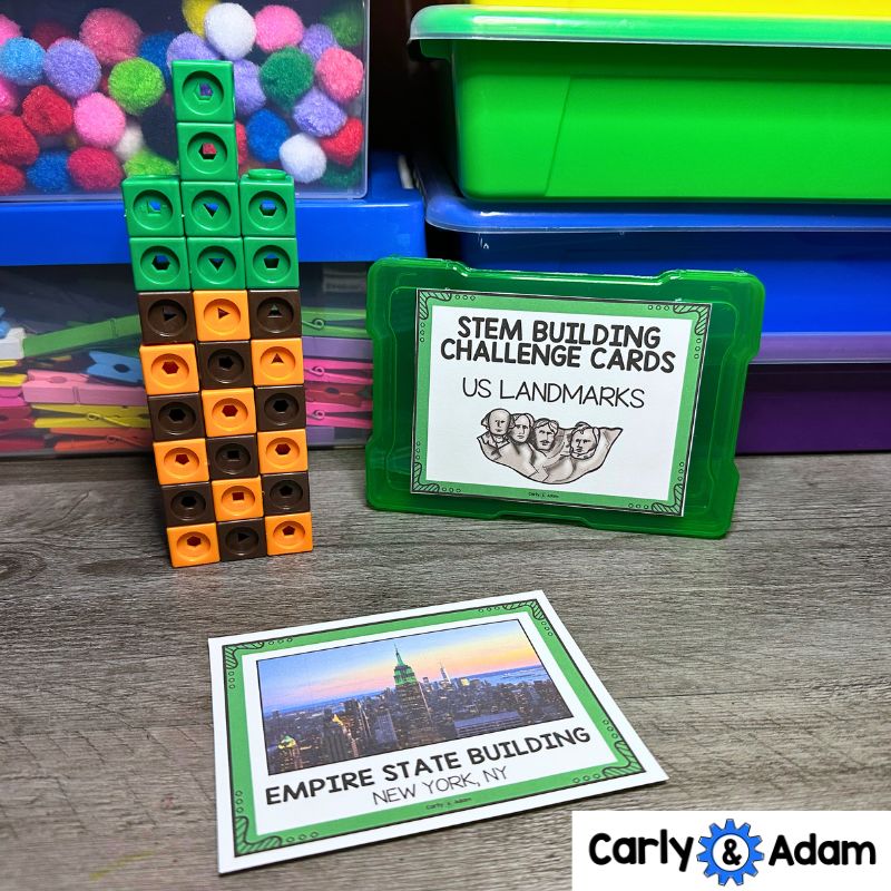 US Landmarks Building Engineering Task Cards STEM Challenges and Activities — preview 3