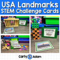US Landmarks Building Engineering Task Cards STEM Challenges and Activities — preview 1