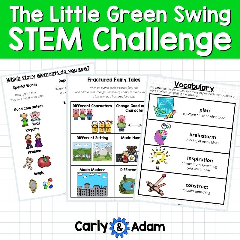 The Little Green Swing Lesson Plan Fractured Fairy Tale STEM Activity — preview 6