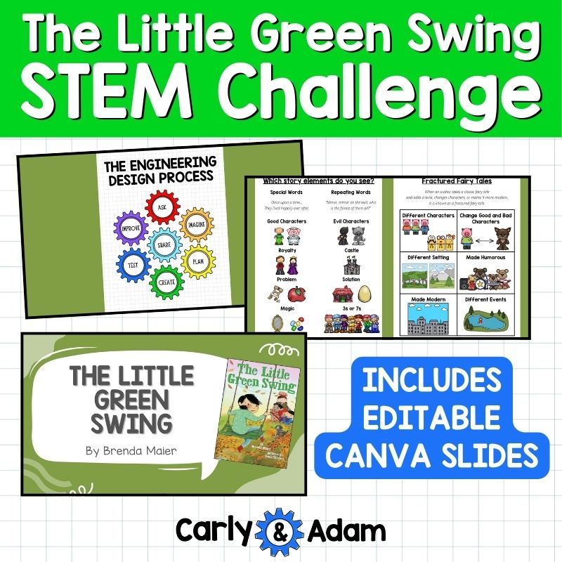 The Little Green Swing Lesson Plan Fractured Fairy Tale STEM Activity — preview 7
