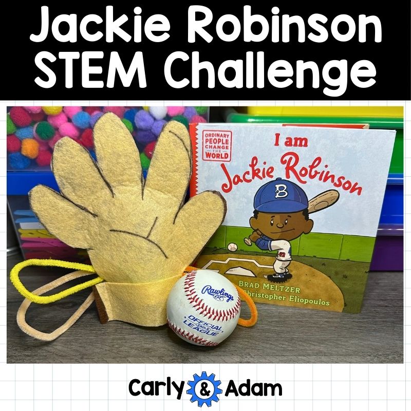 Black History Month Jackie Robinson Baseball STEM Activity Glove Maker — preview 1
