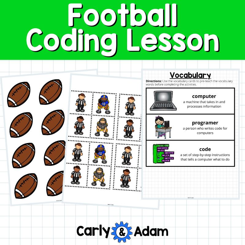 Football Coding Lesson Plan Code a Football Game Activity — preview 6