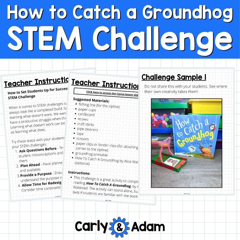 Groundhog Day STEM Activity How to Catch a Groundhog Read Aloud Lesson — preview 5