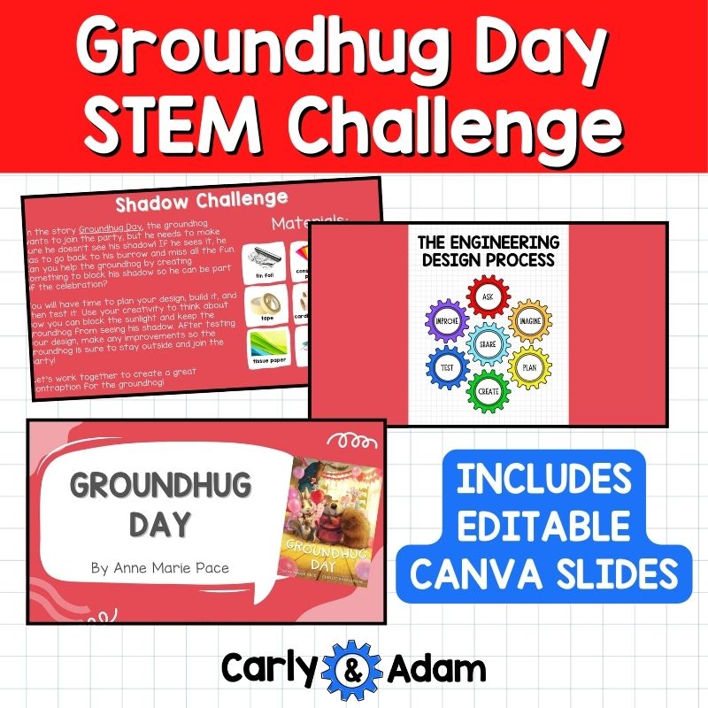 Groundhog Day STEM Activity Groundhug Day Read Aloud Lesson — preview 3