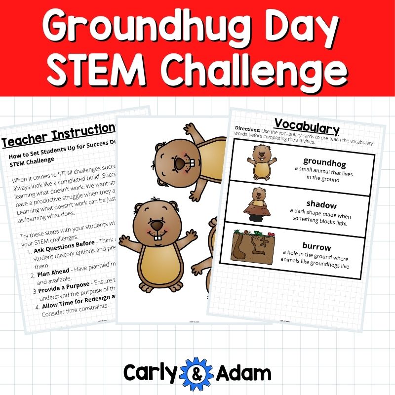 Groundhog Day STEM Activity Groundhug Day Read Aloud Lesson — preview 5