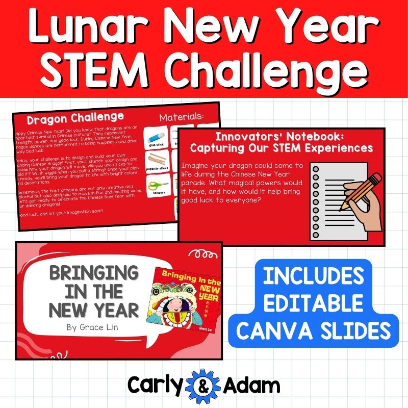 Chinese Lunar New Year Dragon STEM Activity Bringing in the New Year Lesson — preview 4