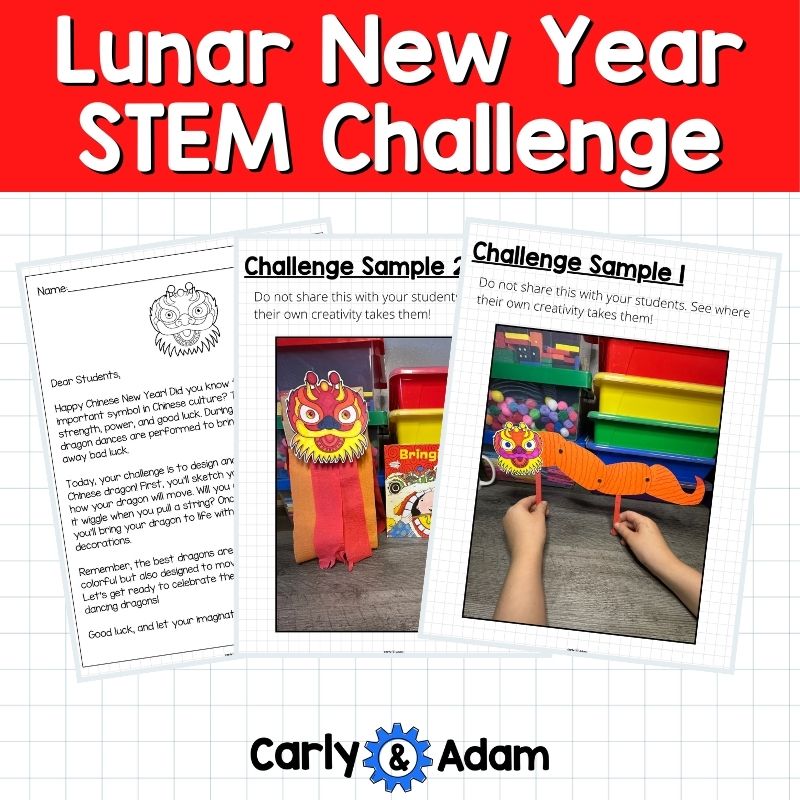 Chinese Lunar New Year Dragon STEM Activity Bringing in the New Year Lesson — preview 6