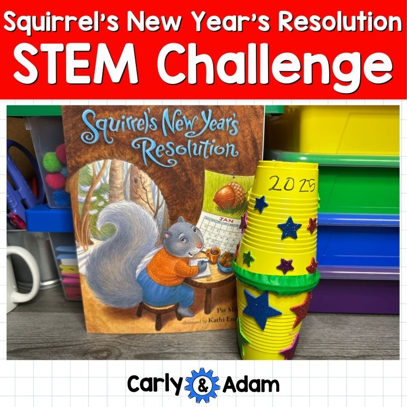 New Years Time Capsule STEM Activity Squirrel's New Years Resolution Lesson — preview 1