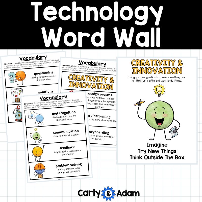 Technology Word Wall, Digital Citizenship, Data Literacy, Computational Thinking — preview 7