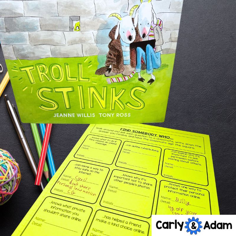 4th Grade Digital Citizenship Activity Online Safety Lesson Plan Troll Stinks — preview 5