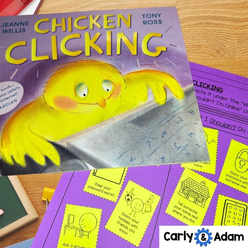 Kindergarten Digital Citizenship Lesson Plan Online Safety Chicken Clicking — preview 3