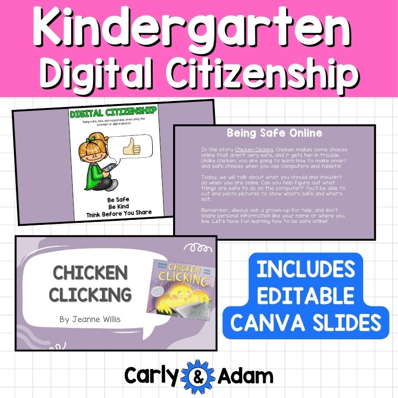Kindergarten Digital Citizenship Lesson Plan Online Safety Chicken Clicking — preview 4