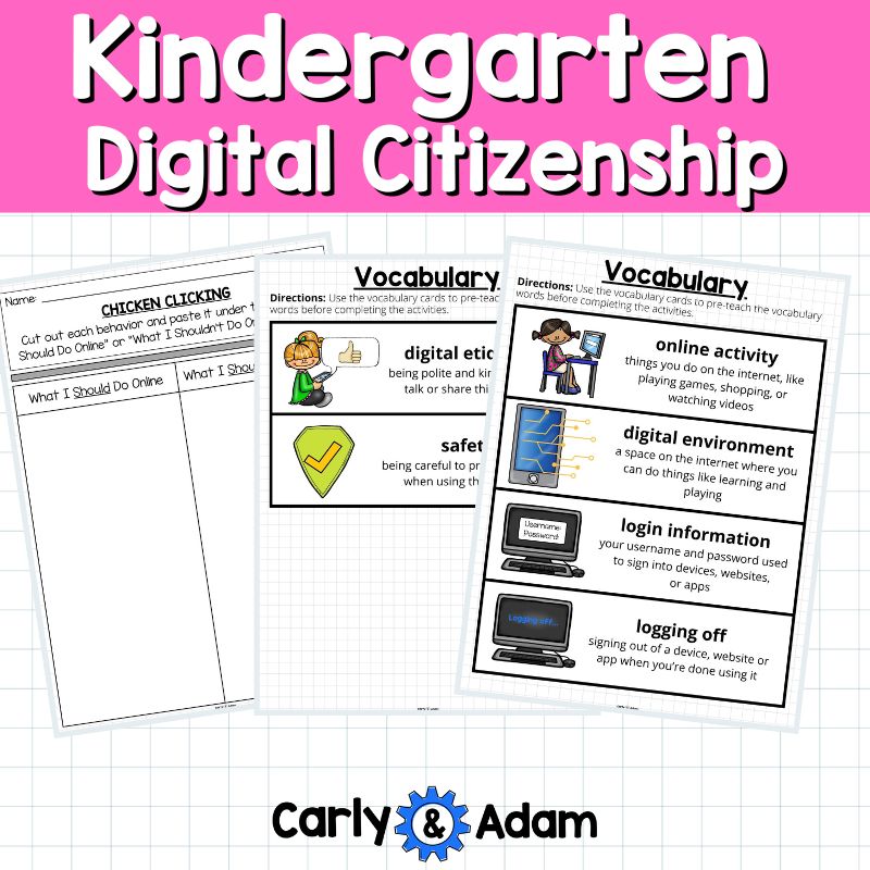 Kindergarten Digital Citizenship Lesson Plan Online Safety Chicken Clicking — preview 6