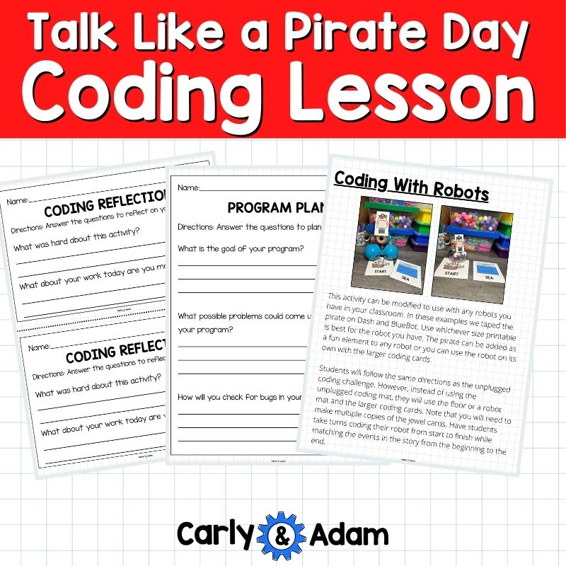 Talk Like a Pirate Day Unplugged Coding Activity - Robots Optional — preview 4