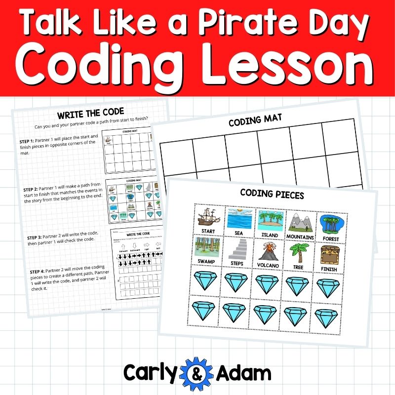 Talk Like a Pirate Day Unplugged Coding Activity - Robots Optional — preview 5
