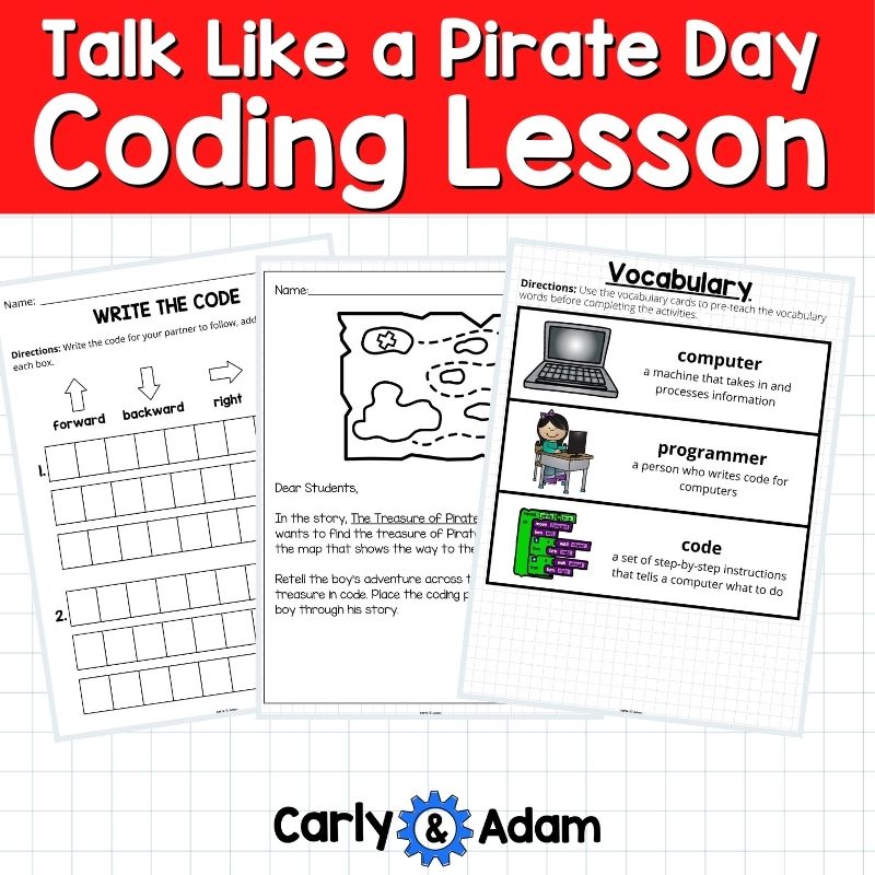 Talk Like a Pirate Day Unplugged Coding Activity - Robots Optional — preview 7