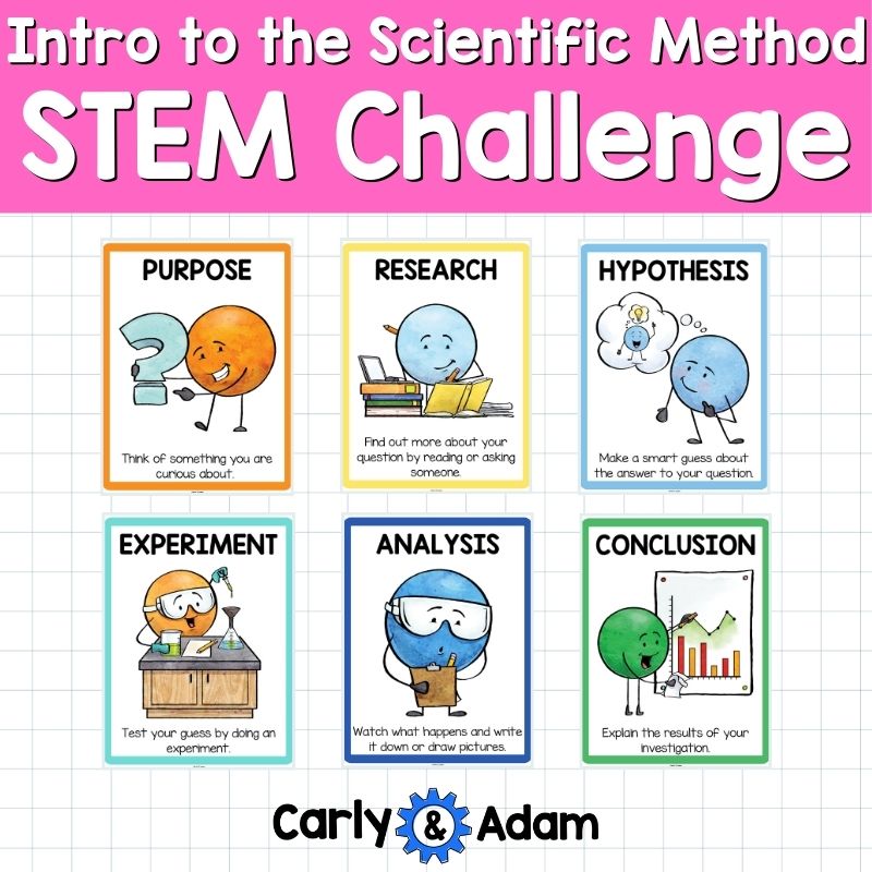 Kindergarten Intro to the Scientific Method Activities Newton and Curie — preview 3