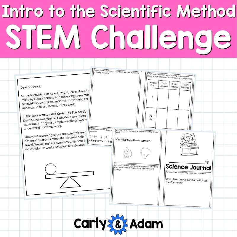 Kindergarten Intro to the Scientific Method Activities Newton and Curie — preview 8