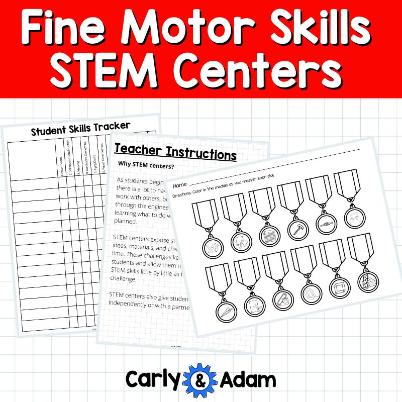 Fine Motor Skills STEM Centers Cardboard, Braiding, Paper, Cutting Activities — preview 21