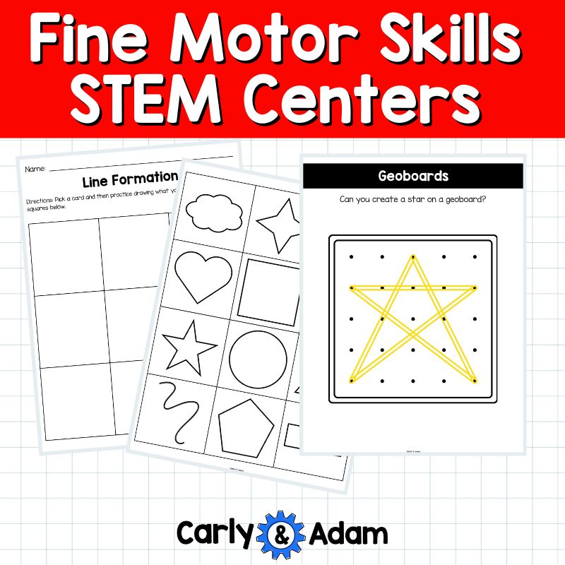 Fine Motor Skills STEM Centers Cardboard, Braiding, Paper, Cutting Activities — preview 23
