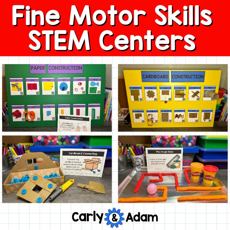 Fine Motor Skills STEM Centers Cardboard, Braiding, Paper, Cutting Activities — preview 25