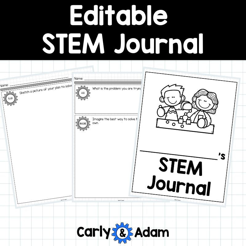 Editable STEM Journal for K-5 STEM Classrooms with Canva — preview 3