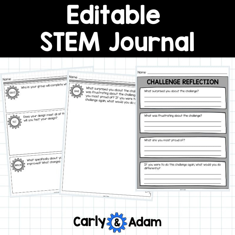 Editable STEM Journal for K-5 STEM Classrooms with Canva — preview 5