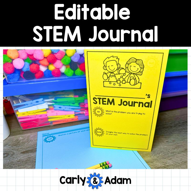 Editable STEM Journal for K-5 STEM Classrooms with Canva — preview 1