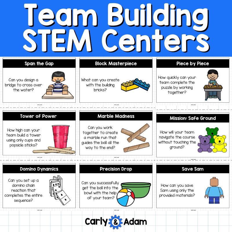 Team Building Activities STEM Centers Back to School Icebreaker Games — preview 9