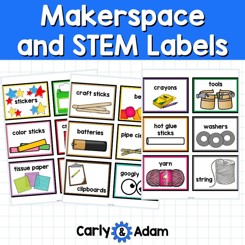 Setting up your STEM Classroom Posters, Makerspace Bins and Tubs Labels — preview 2