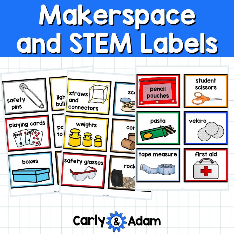 Setting up your STEM Classroom Posters, Makerspace Bins and Tubs Labels — preview 6