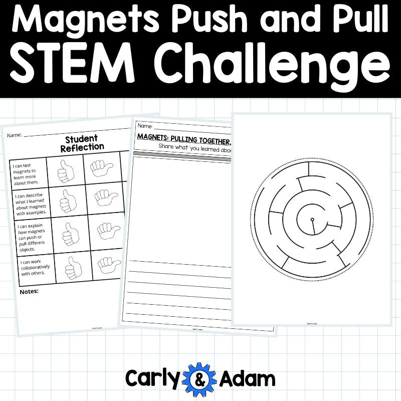 Magnets Push and Pull Kindergarten STEM Activity - Magnetism Force and Motion — preview 7
