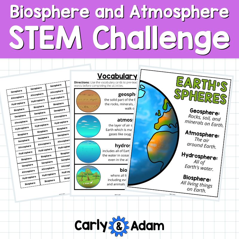 Earth's Biosphere and Atmosphere 5th Grade STEM Activity Here We Are Read Aloud — preview 3