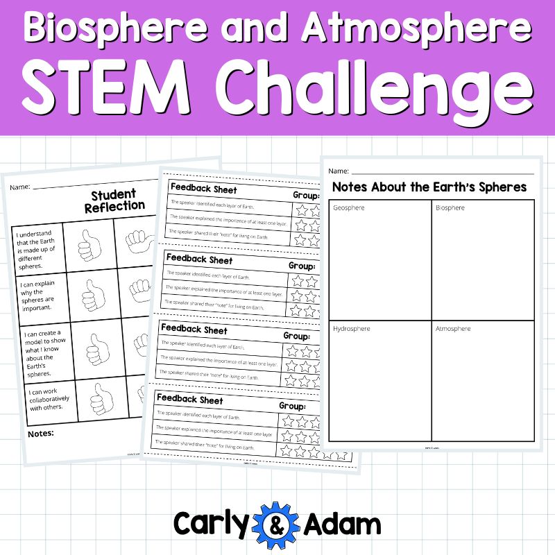 Earth's Biosphere and Atmosphere 5th Grade STEM Activity Here We Are Read Aloud — preview 6