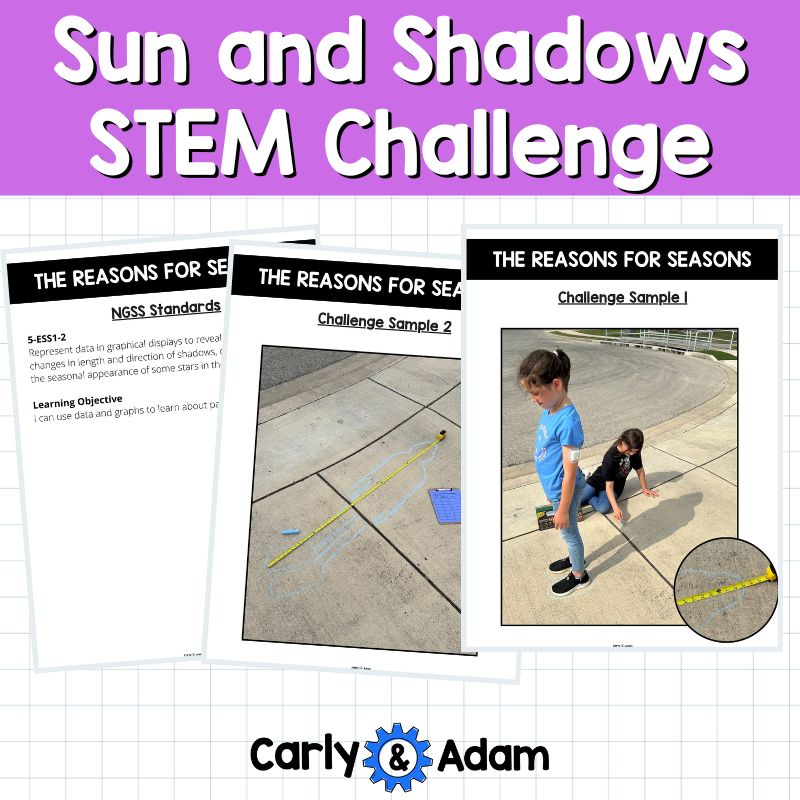 Sun and Shadows 5th Grade STEM Lesson Plan The Reason for Seasons — preview 2