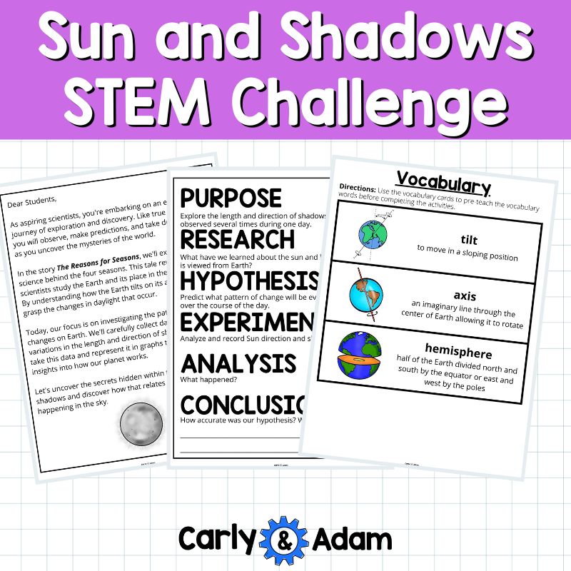 Sun and Shadows 5th Grade STEM Lesson Plan The Reason for Seasons — preview 6