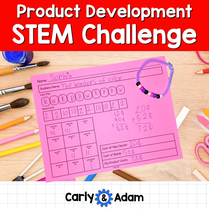 2nd Grade Math STEM Challenge Product Development The Most Magnificent Idea — preview 1